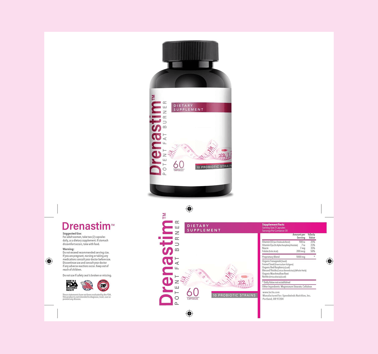 Supplement Bottle Design