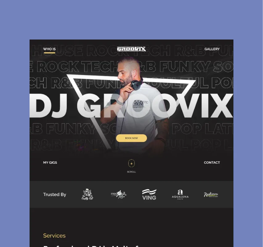 DJ Event Website